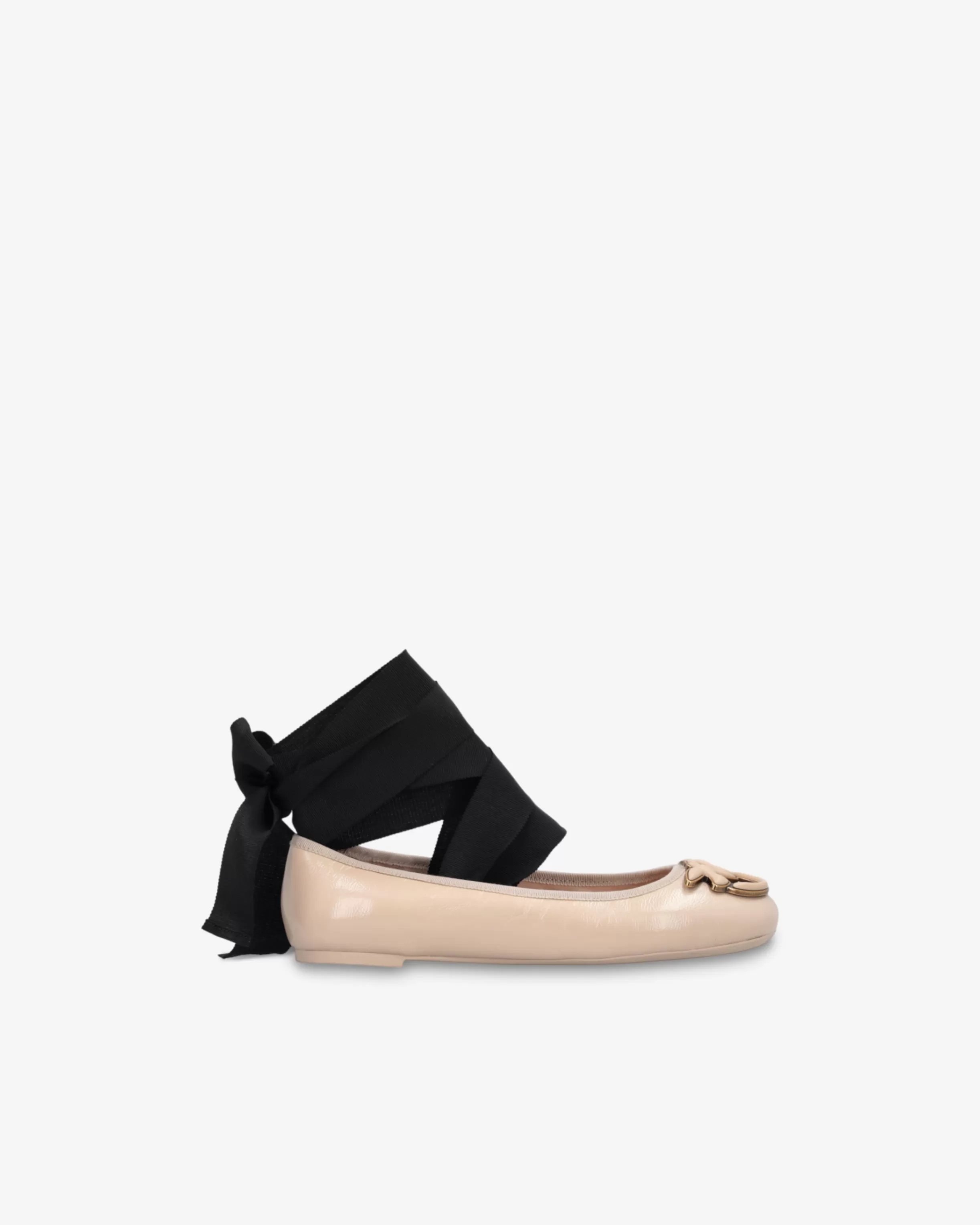 Cheap Ballerine in nappa con nastri rimovibili Scarpe Basse