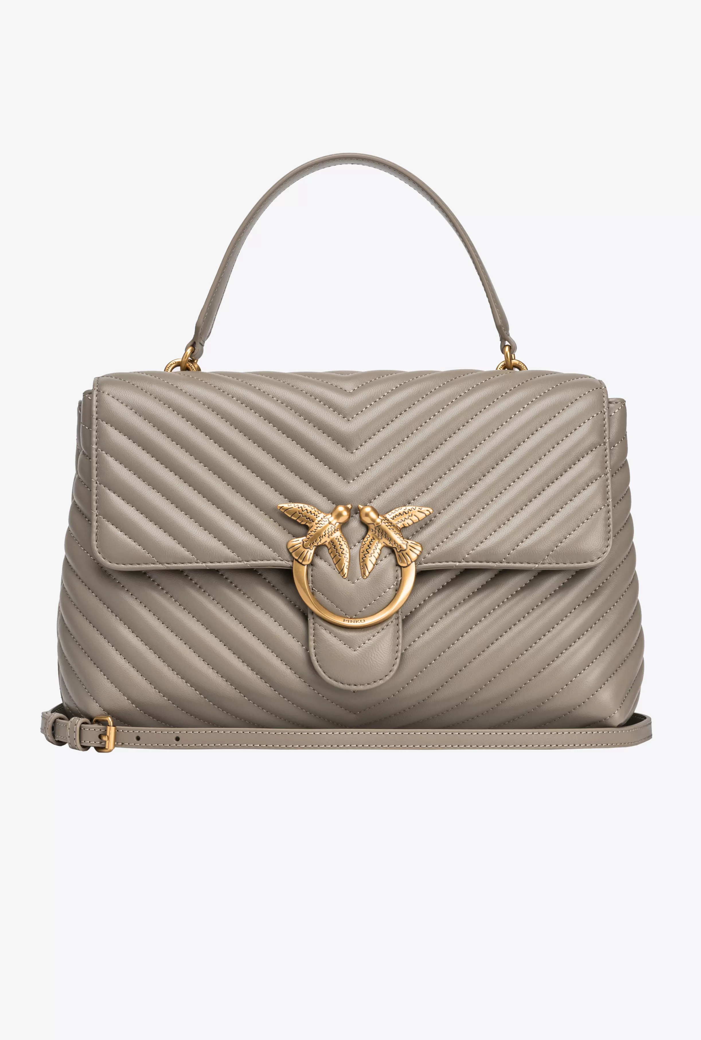 Shop Big Lady Love Bag Puff Chevron Borse A Tracolla | Borse A Mano