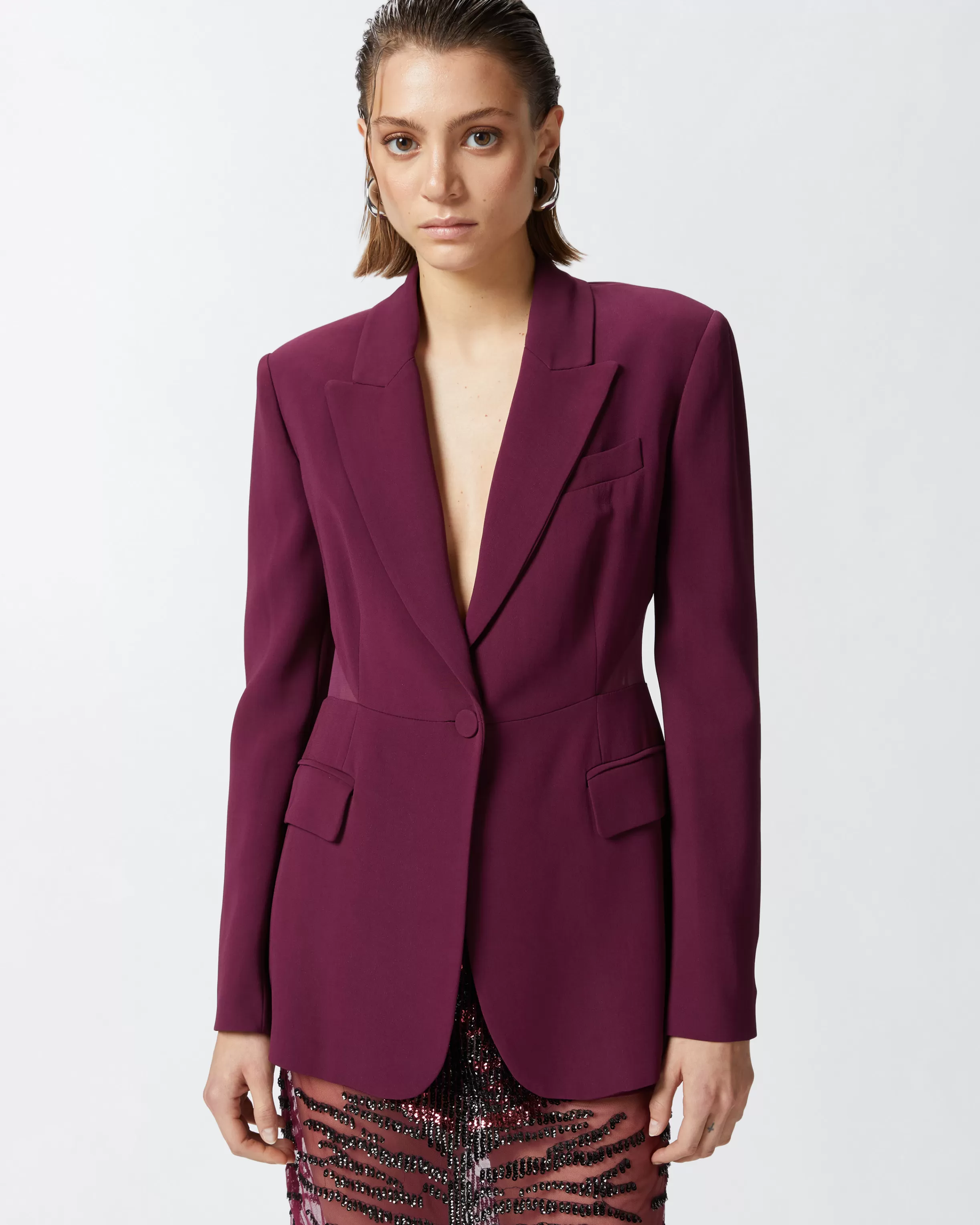 Outlet Blazer con inserto trasparente sulla schiena Blazer | Tailleur E Completi