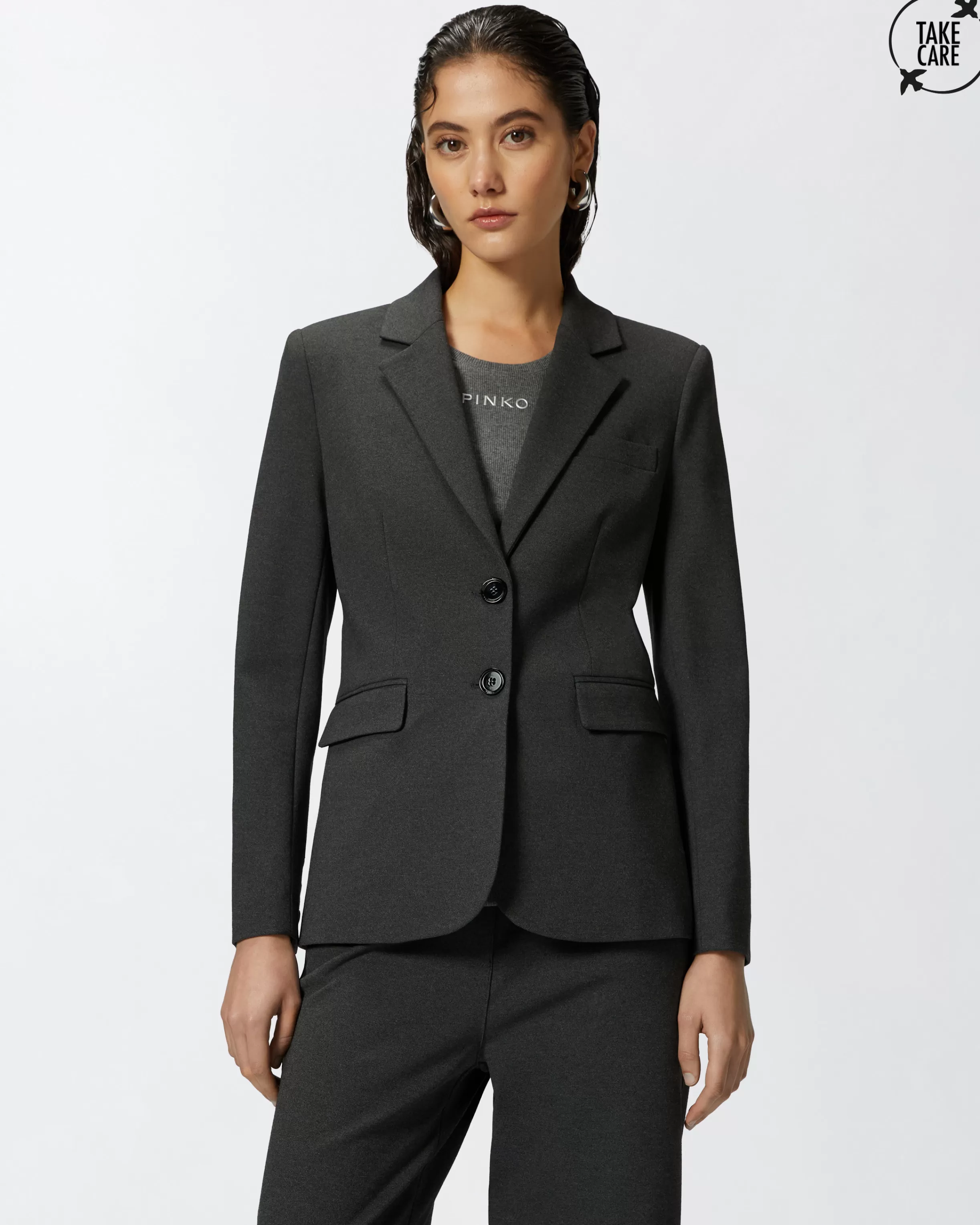 Fashion Blazer monopetto con spalle costruite Blazer | Tailleur E Completi