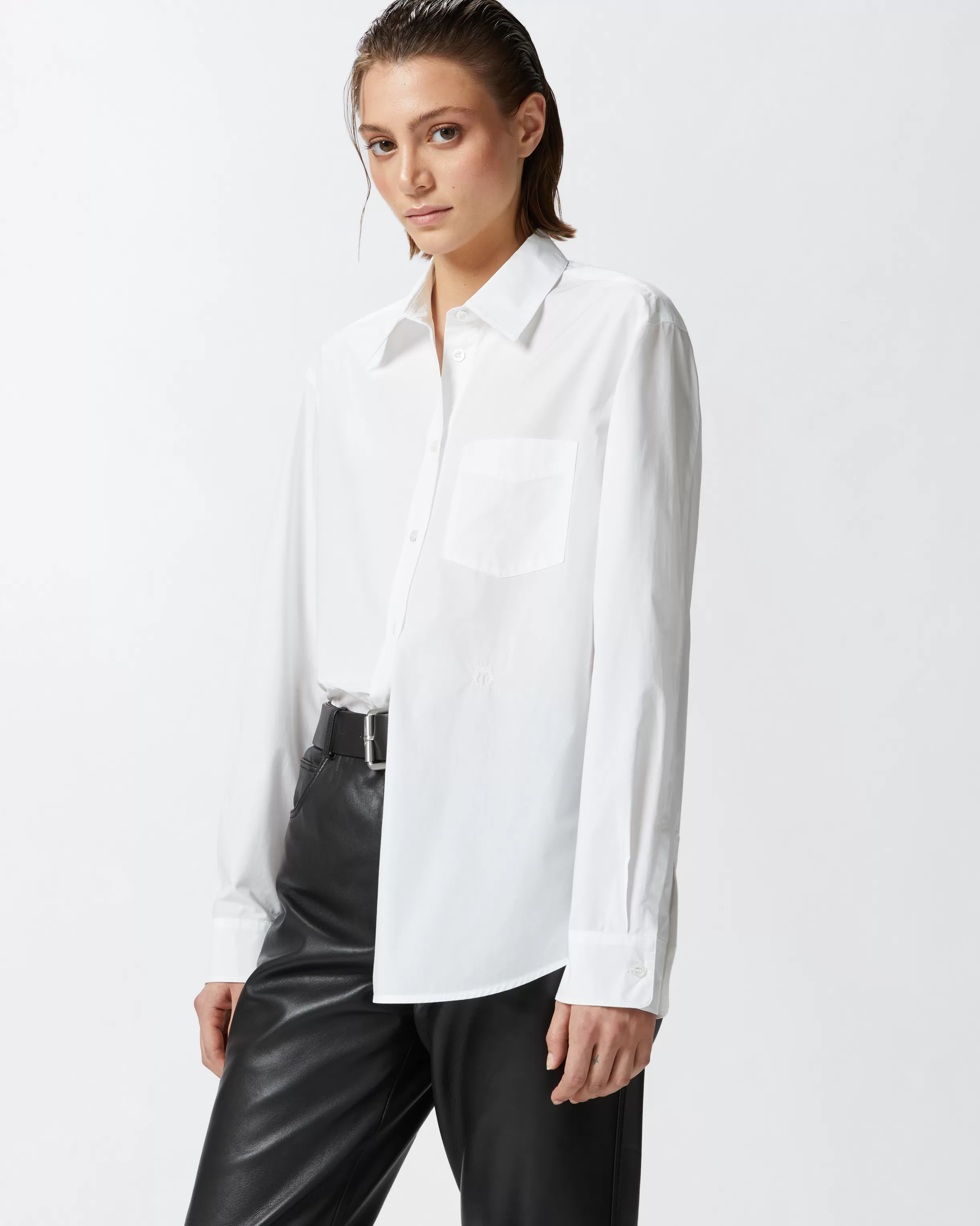 Shop Camicia classica in popeline Camicie E Bluse | Camicie