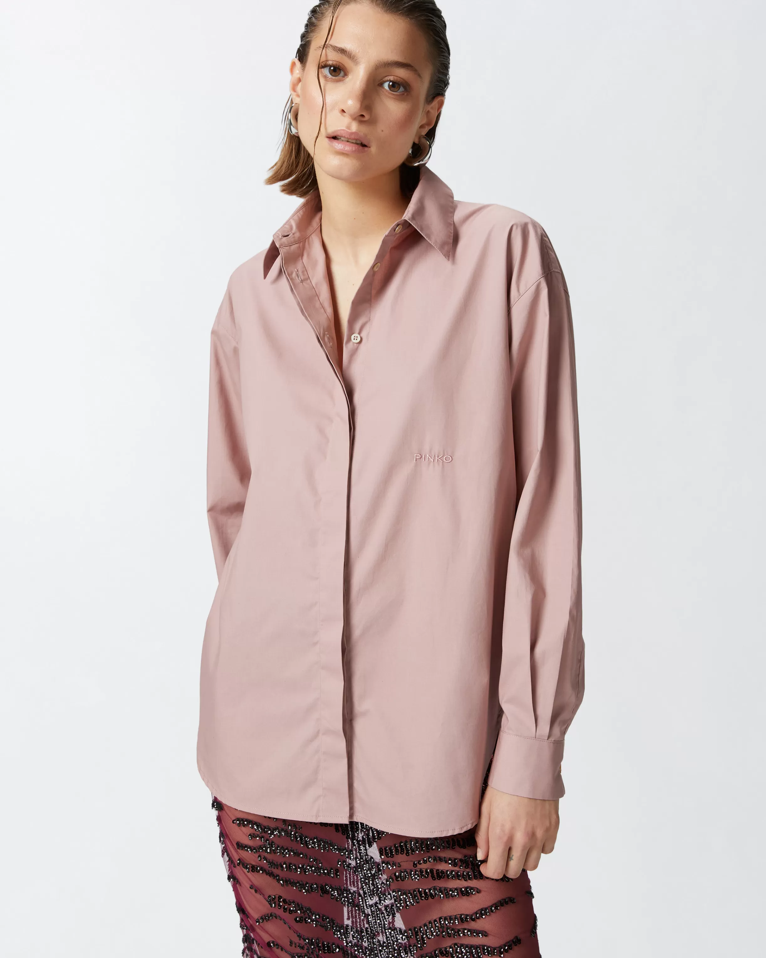 Shop Camicia oversize in popeline Camicie E Bluse | Camicie