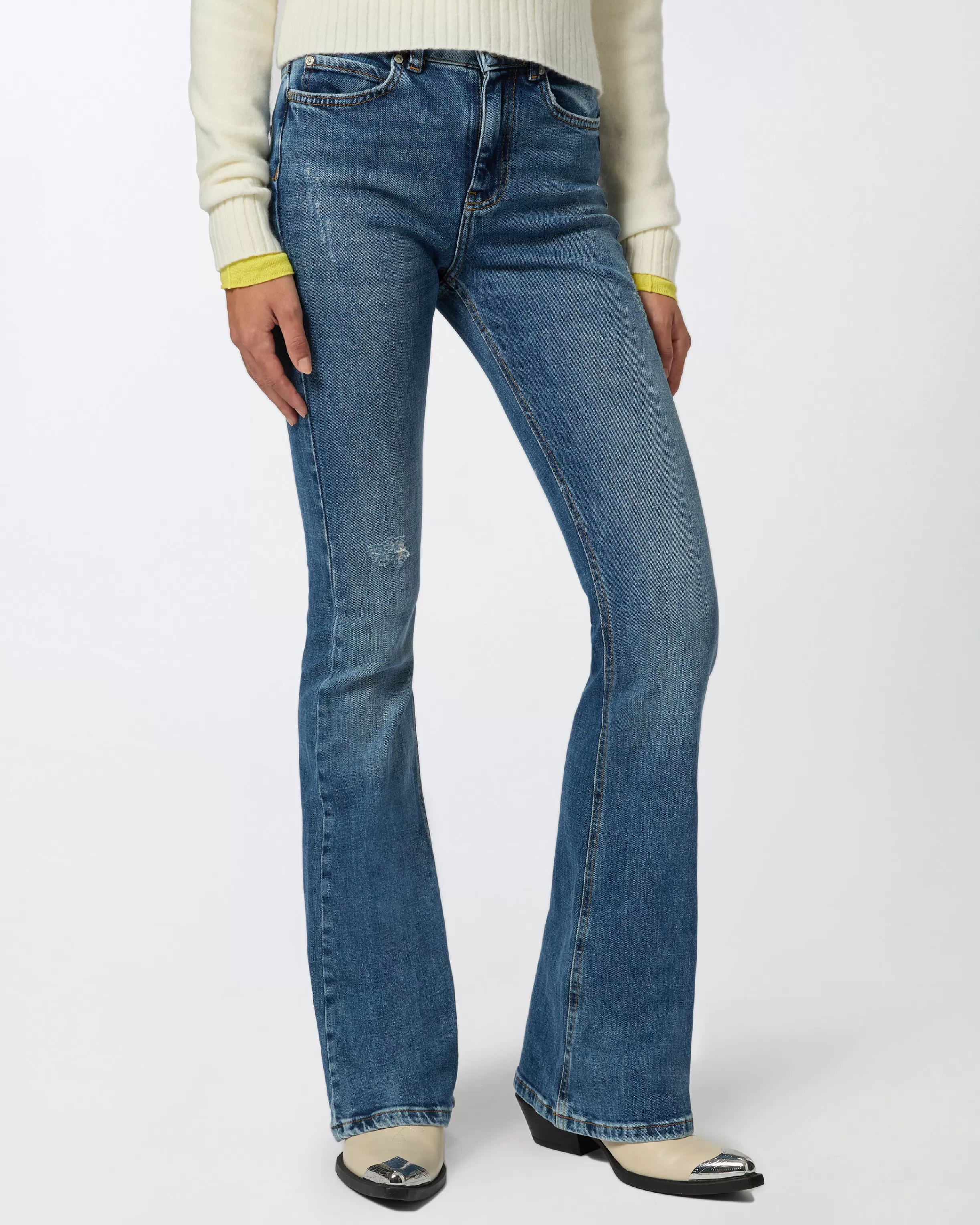 Best Jeans a zampa denim blue comfort Jeans | Flared