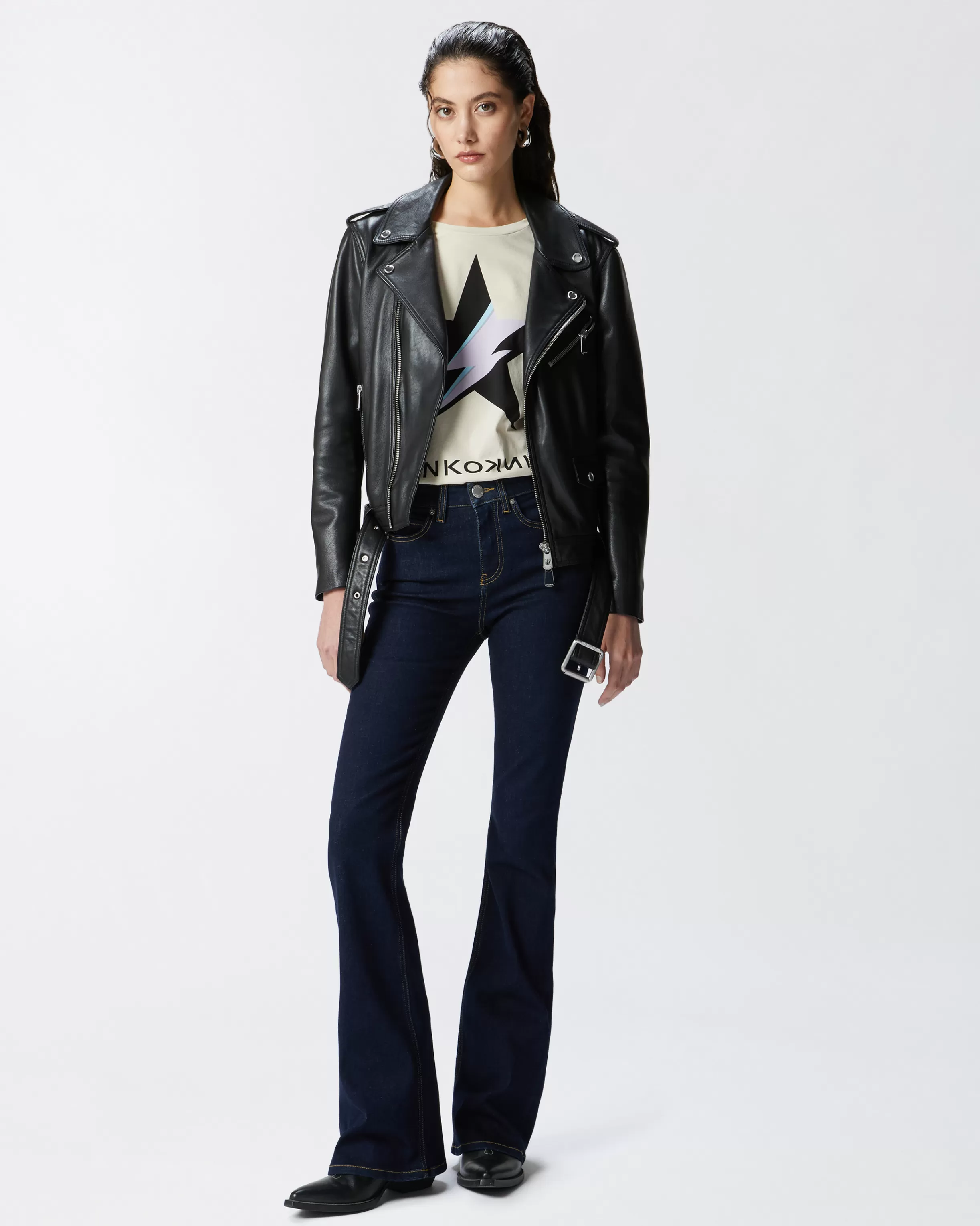 Shop Jeans a zampa denim scuro Jeans | Flared