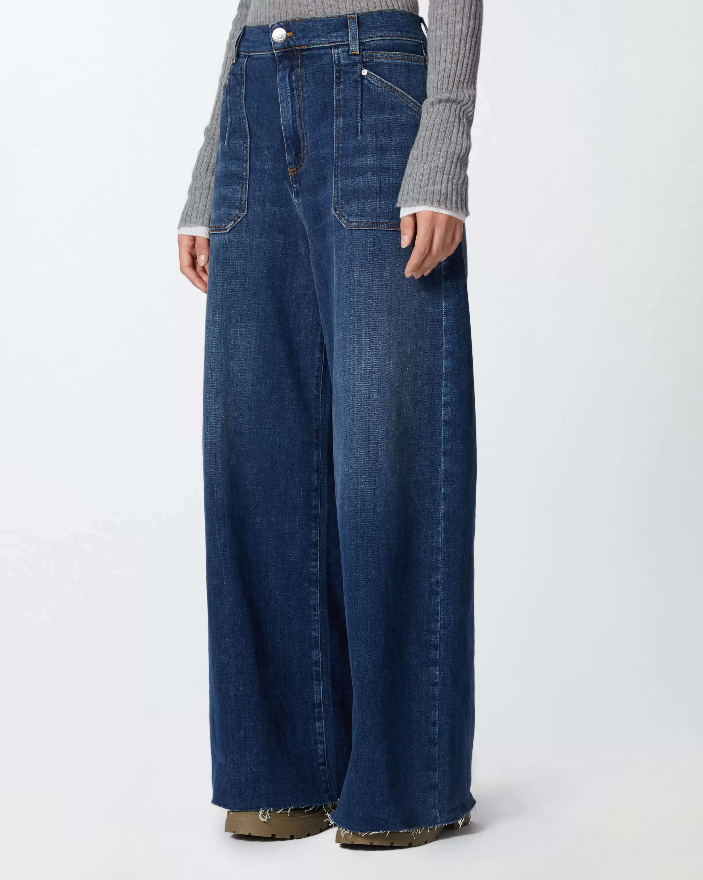 Online Jeans baggy larghi denim blue Jeans | Wide Leg