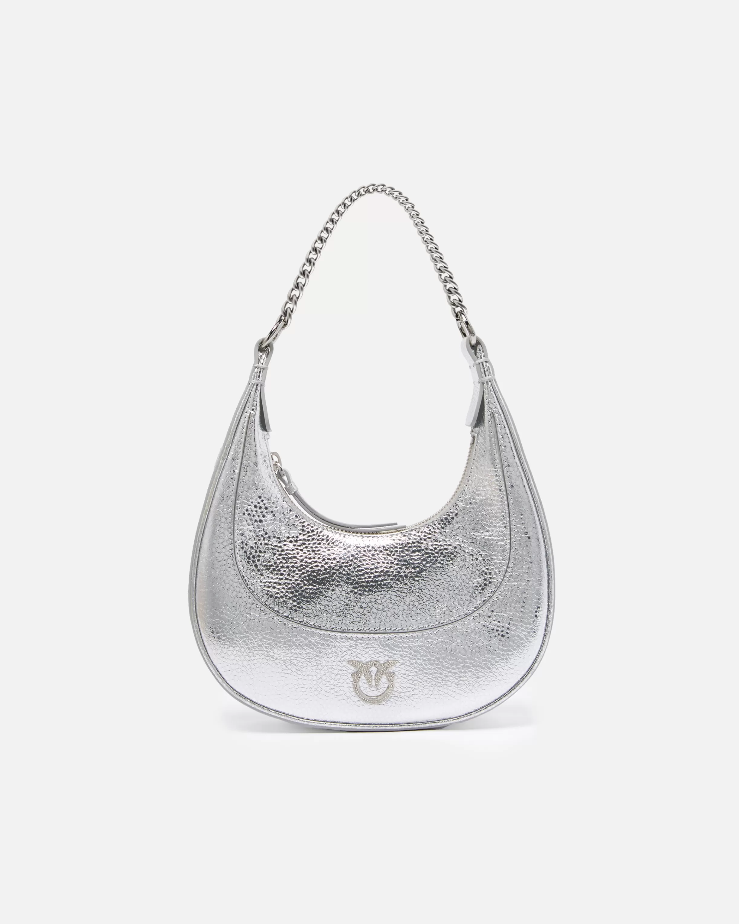 Shop Mini borsa Brioche Bag a mano pelle metallizzata Borse A Spalla | Mini Bags