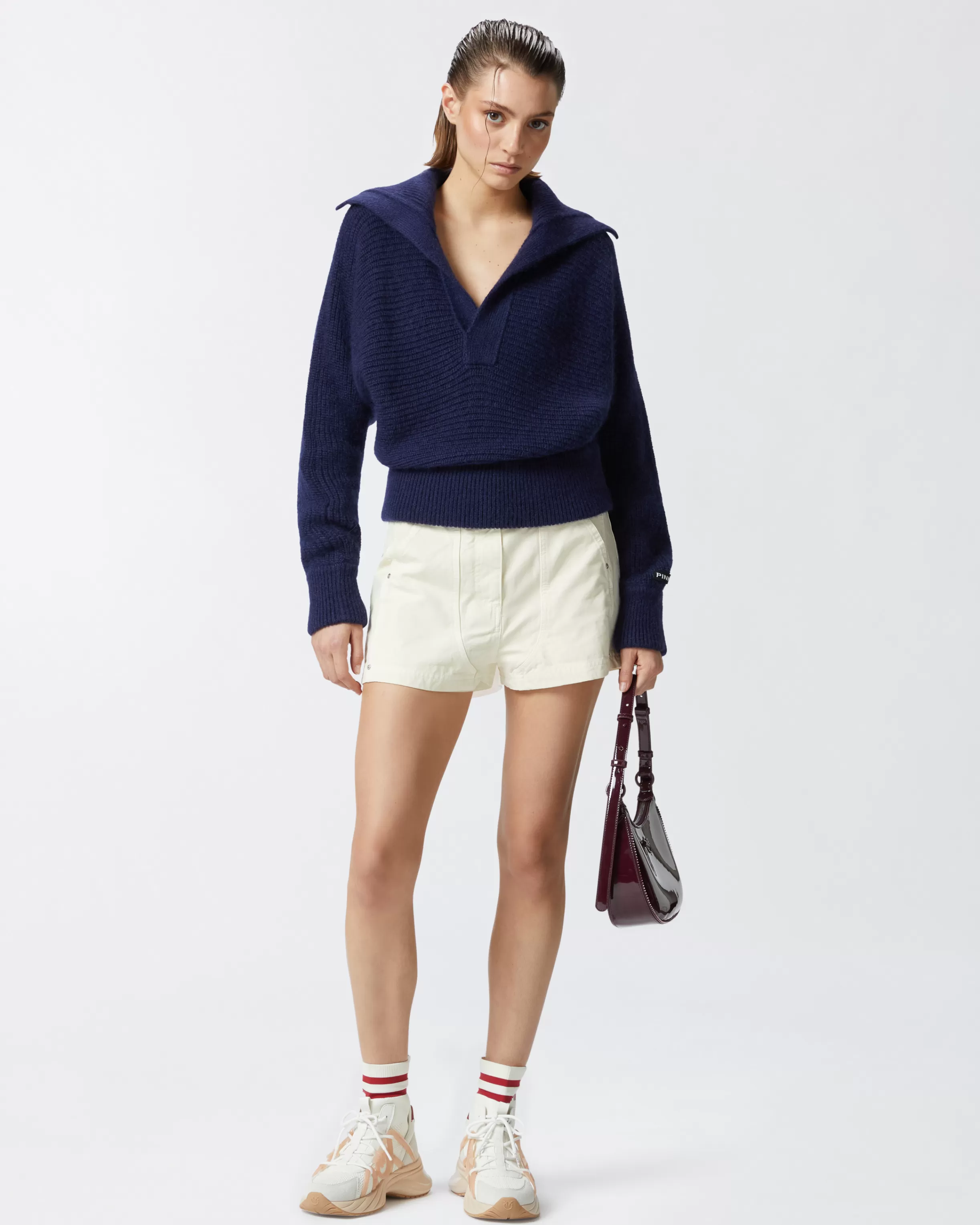 Cheap Pantaloncini shorts in cotone con tasche Shorts