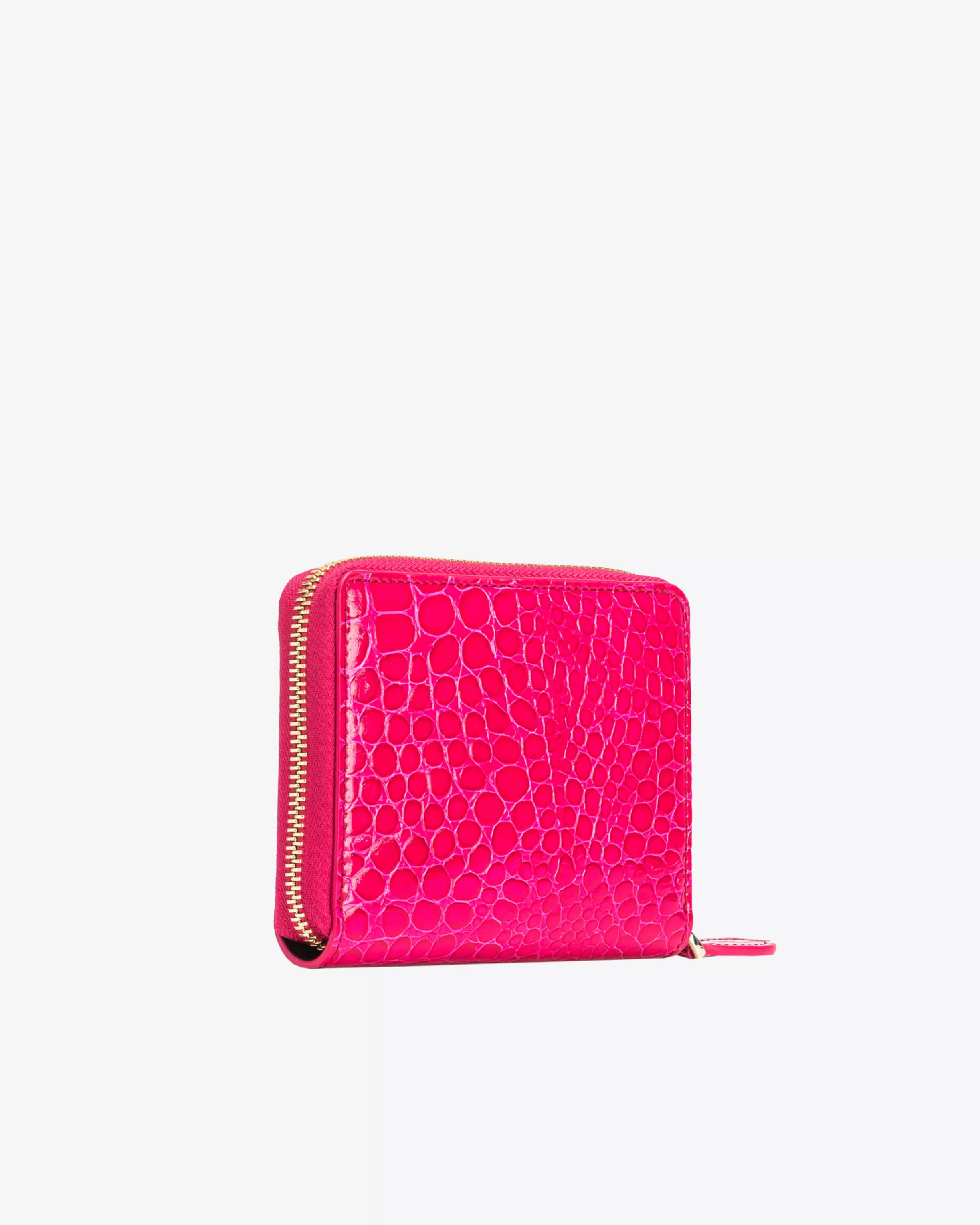 New Galleria square zip-around wallet in shiny croc-print leather Limited Edition