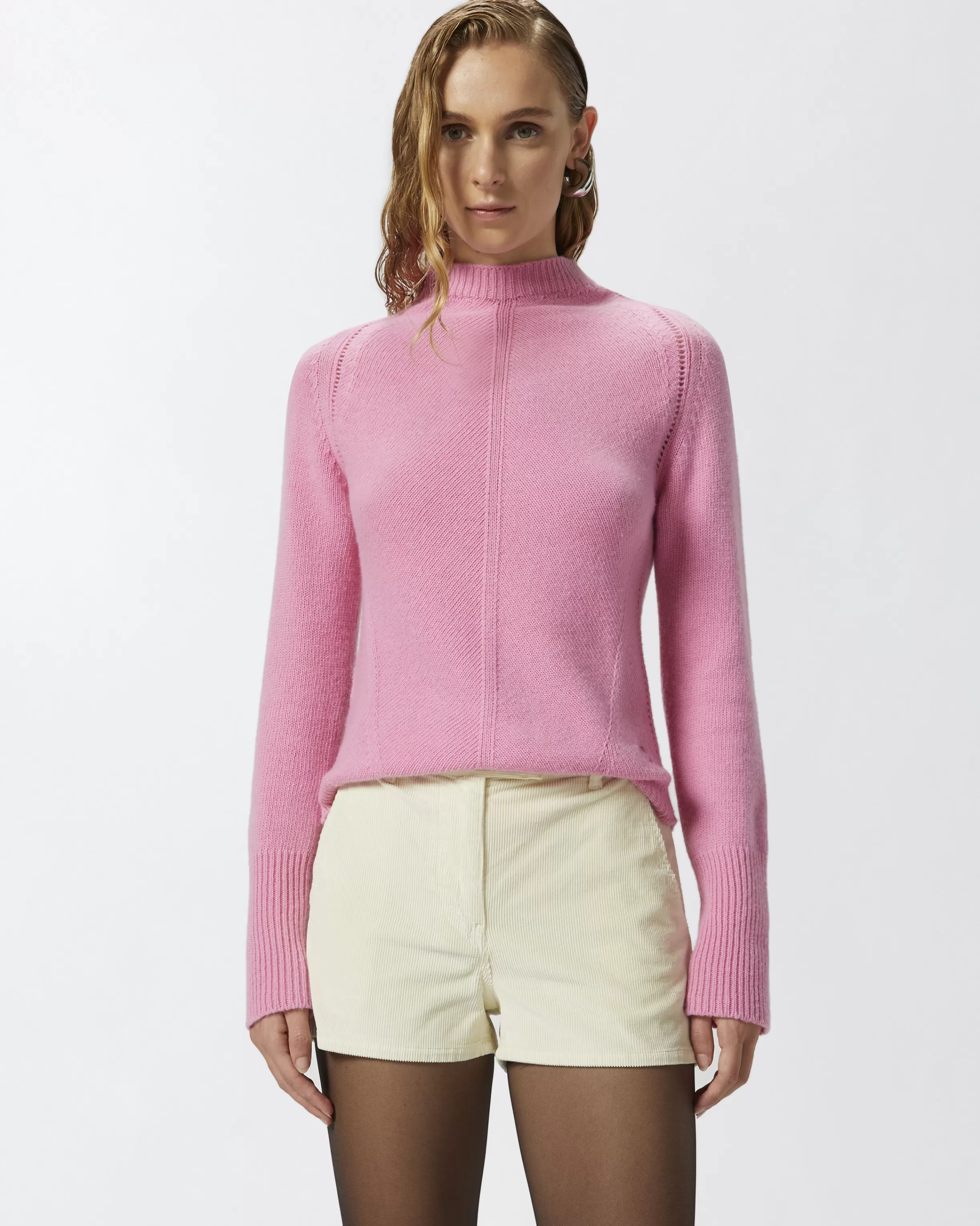 Best Pullover in maglia di misto cachemire collo alto Maglioni | Shorts